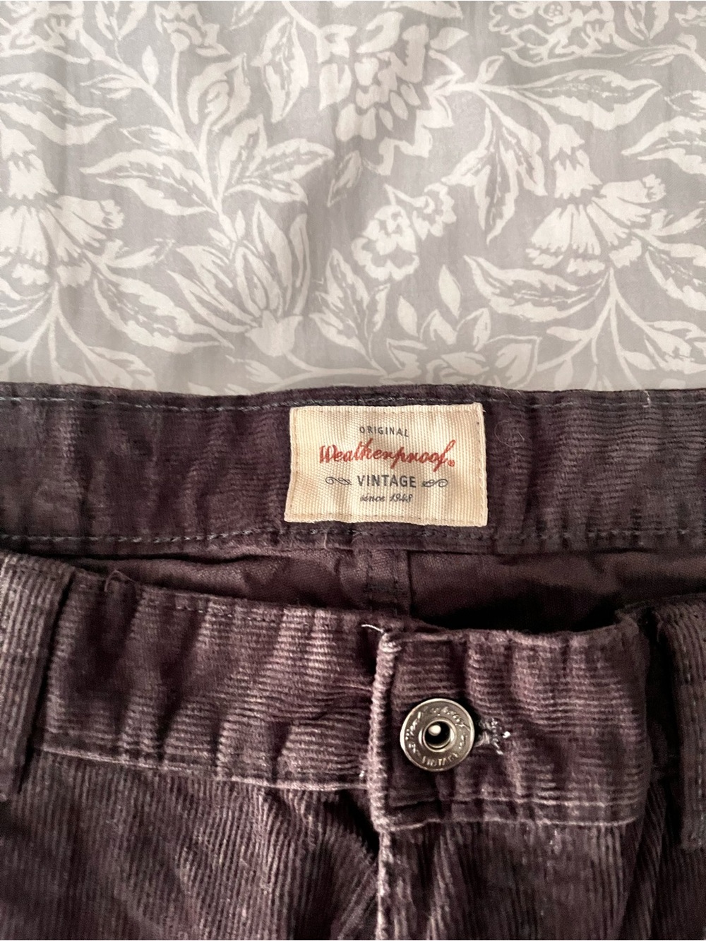 Weatherproof Vintage Men’s Corduroy Pants — Dark Brown